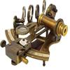 Kelvin Hughes London 1917 Messing Astrolabium Skipseksant med Læretui – 10,16 cm, Antikk Stil, Nautisk Navigasjonsverktøy