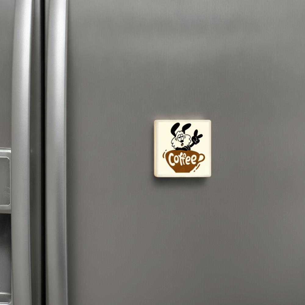 Touch-sensitive Glowing Coffee Shop Fridge Magnet Adjustable Light Brightness Sounding Coffee Light Box Sticker Rechargeable