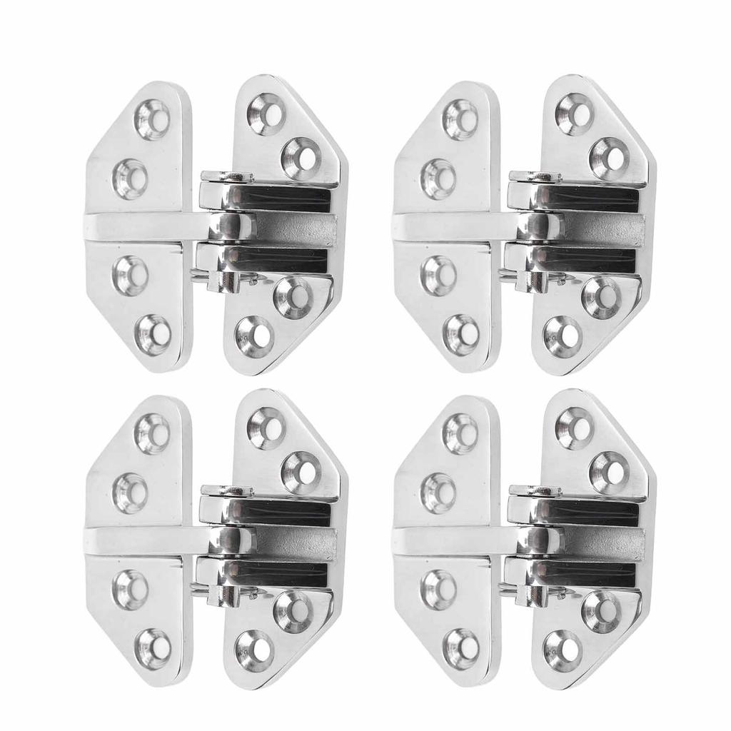 4PCS Boat Door Hinges 316 Stainless Steel Hatch Hinge Replacement for Marine Ship Inflatable Yacht 70x67mm