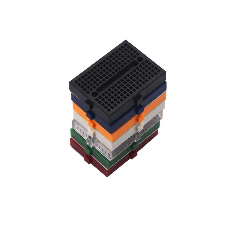 SYB-170 Mini High-Quality 170-Hole Breadboard - Colorful Splicing Universal Experimental Perforated Board