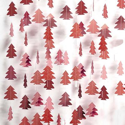4M Weihnachtsbaumgirlande Mit Glitzer Spiegel Bunte Schnur Für Weihnachten Neujahrsparty Schaufenster Café Zuhause Vorhang Hängende Ornamente Dekoration