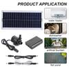Water Pump With 30W Solar Panel Ultra-quiet Submersible Water Pump Motory Fish Pond Indoor Bird Bath Garden Fountain Decoration