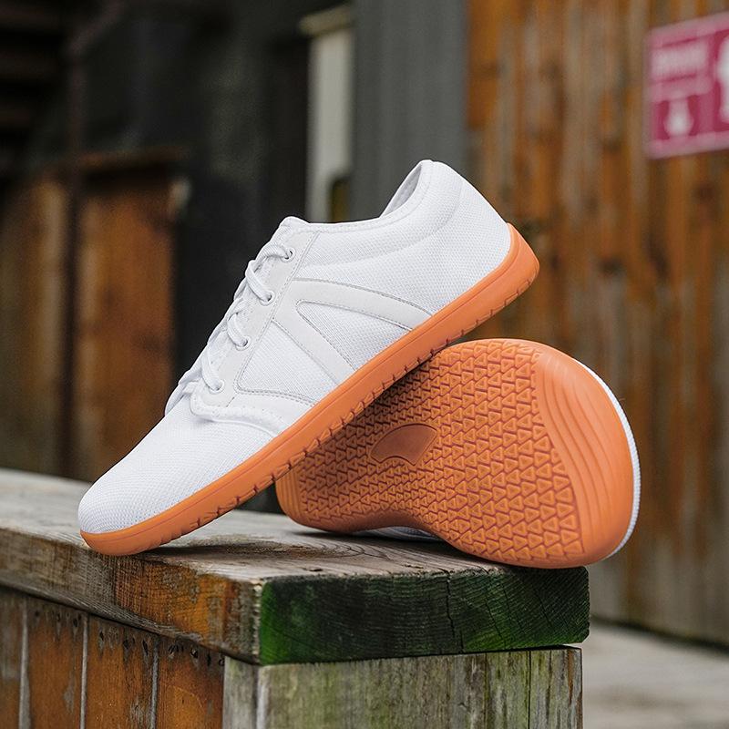Unisex Sneaker Weite Barfußschuhe Mesh Atmungsaktiv Freizeitschuhe Leichte flache Schuhe Mode Outdoor Freizeitschuhe Herren-Tennisschuhe