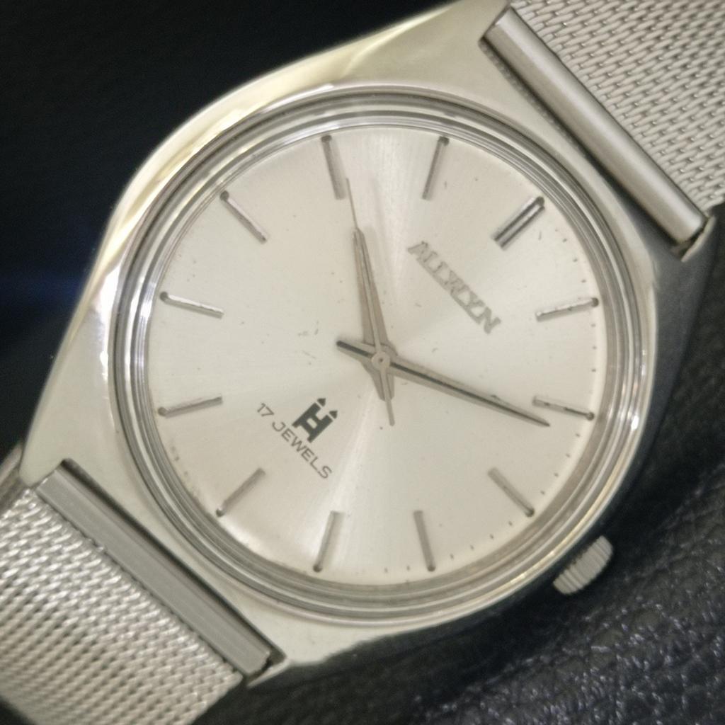 

ALLWYN МЕХАНИЧЕСКИЕ ВИНТАЖНЫЕ 6300A ИНДИЯ МУЖСКИЕ ОРИГИНАЛЬНЫЙ ЦИФЕРБЛАТ ЧАСЫ a704019-1