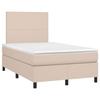 Maison Exclusive - Sommier à lattes de lit matelas cappuccino 120x190cm similicuir