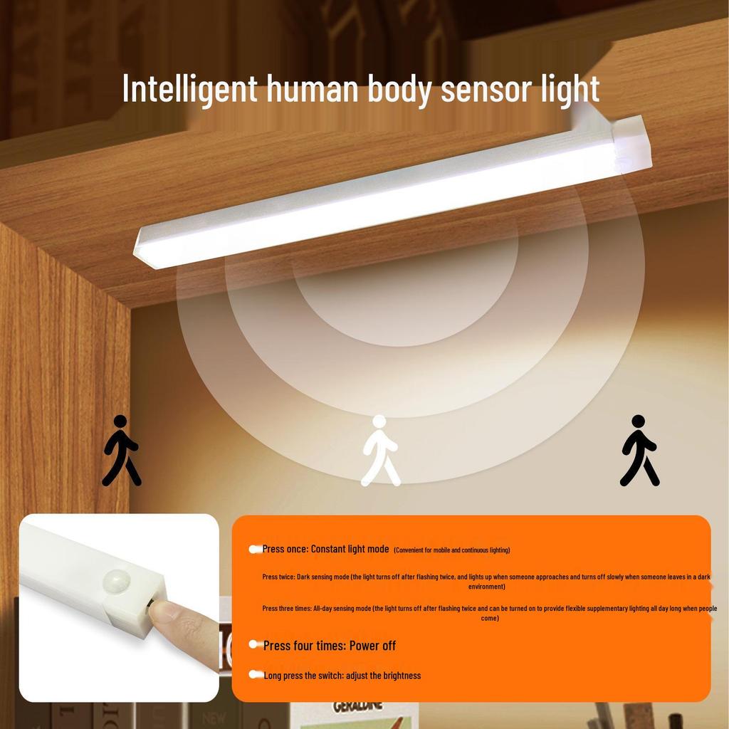 Automatic Motion-Sensing Entrance Light Strip: Instantly Illuminates When People Approach.