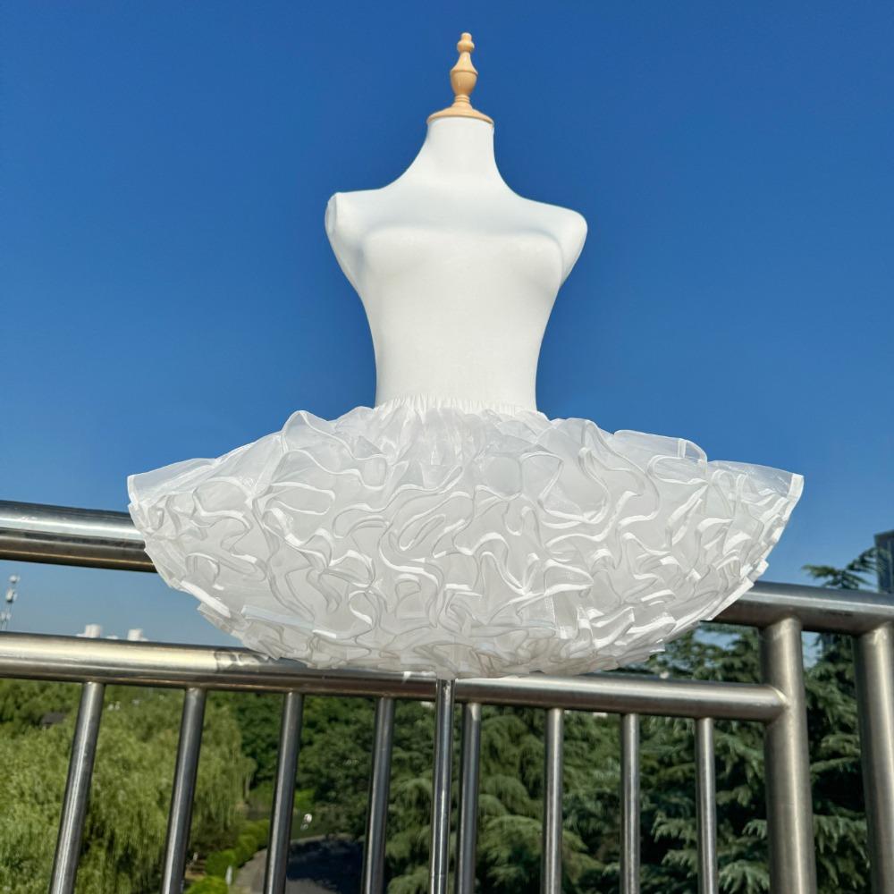 Jupon sans cerceau Crinoline Robe de bal blanche Jupes jupon Jupon de mode Robe de mariée