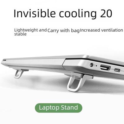 Supporto Portatile per Laptop e Pad di Raffreddamento con Ripiano Invisibile e Piedini per Tastiera per Gaming e Libri