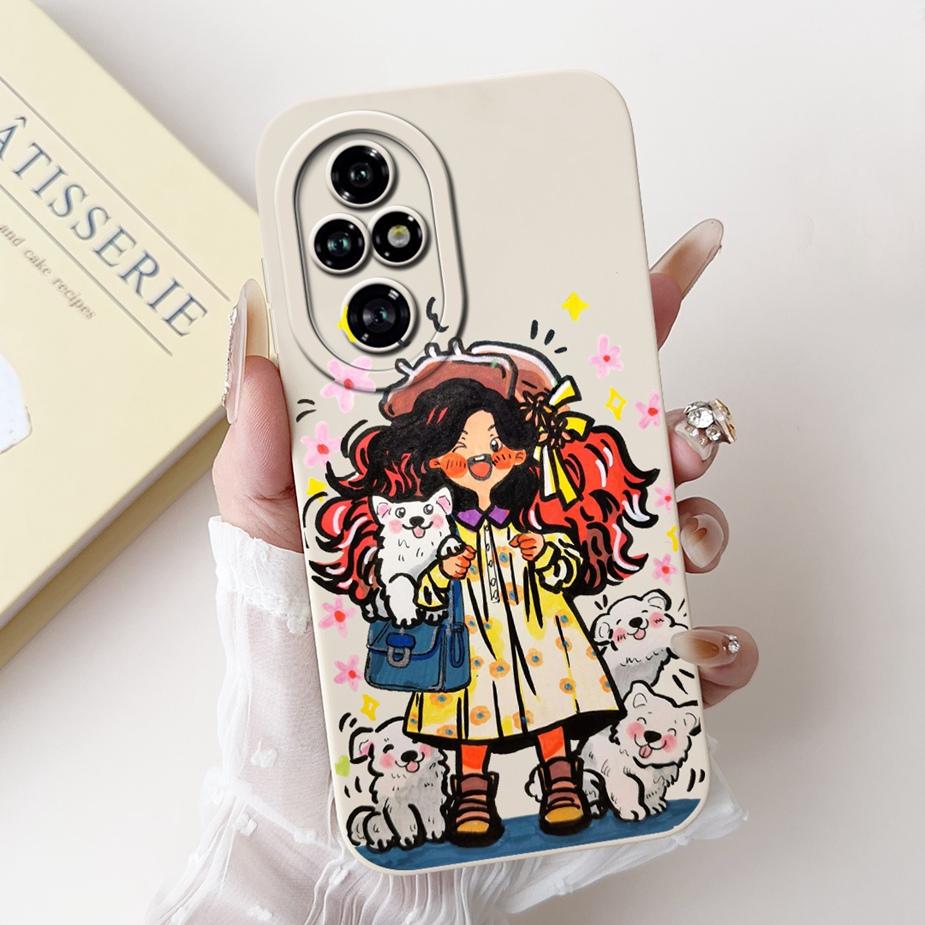 For Honor 200 Pro Case ELP-AN00 Cute Panda Cartoon Cover Shockproof Soft TPU Phone Case For Honor 200 Pro Honor200 Fundas Bumper