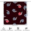 Unique Red Shower Curtain With Cute Snail Pattern For Bathroom Decor Waterproof Fabric Material Shipped Worldwide From