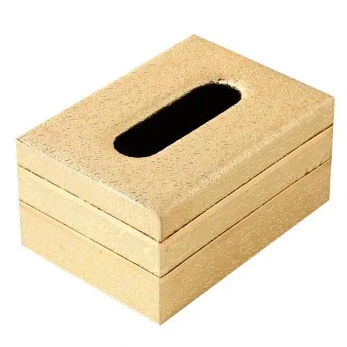 Faux Leather Home Car Tissue Box Storage Case Hotel Restaurant Paper Holder Car Organizer Decoration Tools Office Home Decoratio