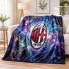 AC Milan Printed Flannel Blanket Warm Comfort Bed Throw For Indoor Home Decoration