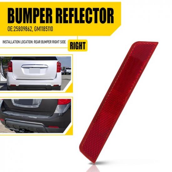 Bumper Reflector For 2010-2017 Chevrolet Equinox Rear Passenger Side