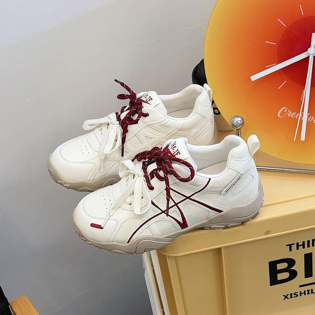Spring New Thick-soled German Training Shoes Women's Versatile Casual Shoes Soft-soled Long-standing Sports Running Shoes