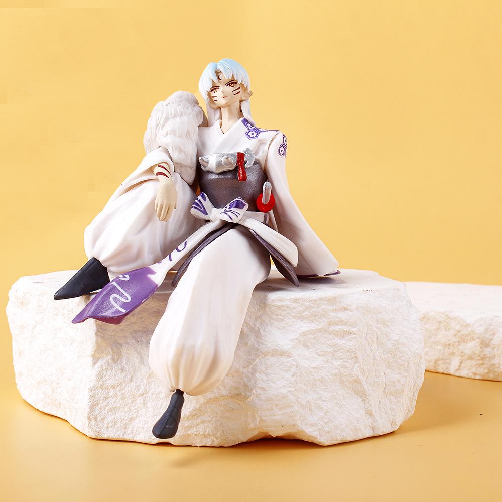 Anime Inuyasha Sesshoumaru Decoration Ornaments Action Figure Collection Model Toy for Decoration Collectible Christmas Gift