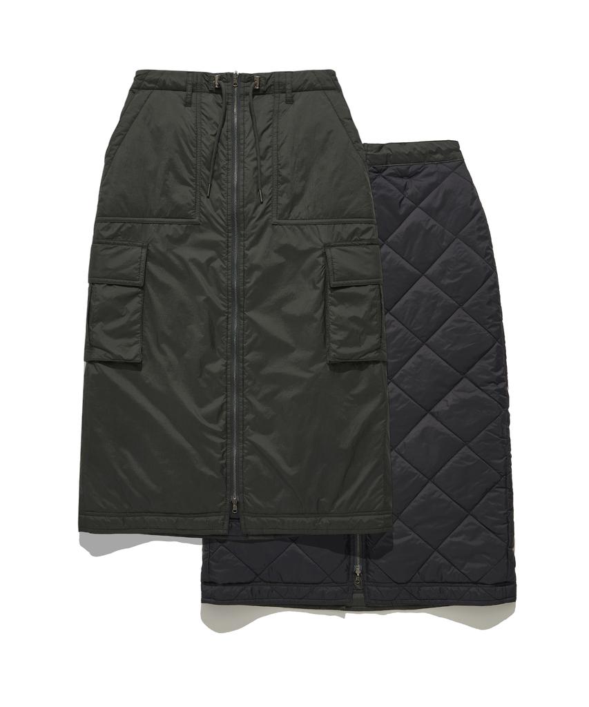 Hilliment Women'S Padded Cargo Skirt (Khaki)