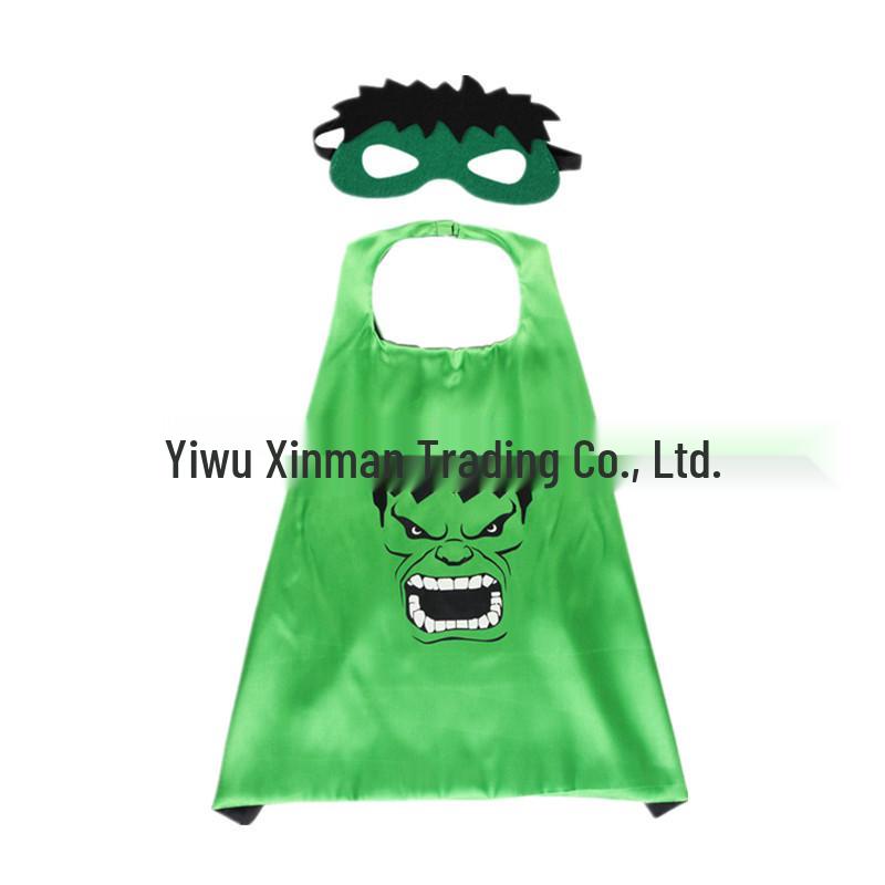 Kids' 3D Superhero Cape Costume for Halloween & Parties