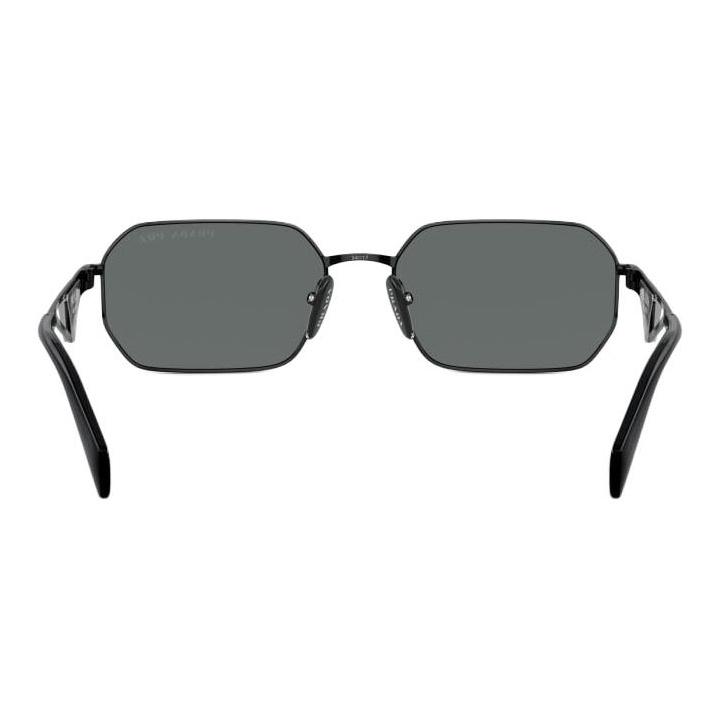 Prada Hohlrahmen Metall Quadrat Sonnenbrille Herren Sonnenbrille Schwarz PRA51S1AB5Z1