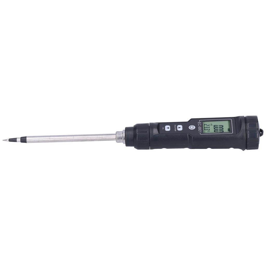 EC Tester with LCD Display Soil Conductivity Temperature Meter for Garden Orchard