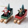 Retro Santa Claus Pendant Iron Cartoon Christmas Decorations Cute DIY Crafts Christmas Tree Ornaments Home 2026 New Year Gift