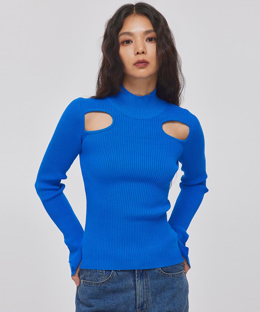 TOPGIRL Two Eye Knit Top_T226Tp107