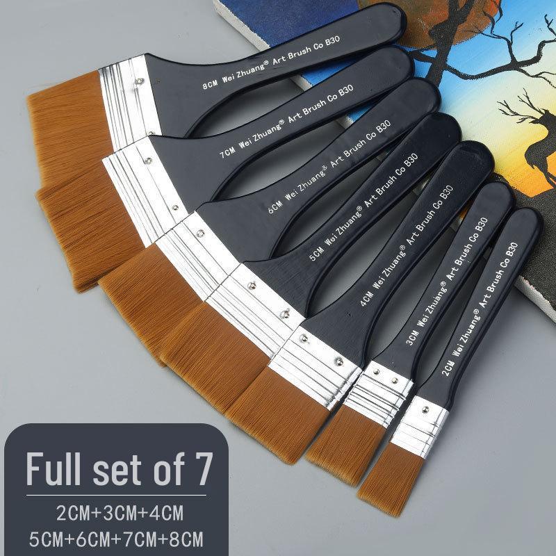 

Кисть Wei Zhuang из нейлона для акварели и акрила - Плоская кисть-гребень B30 flat brush