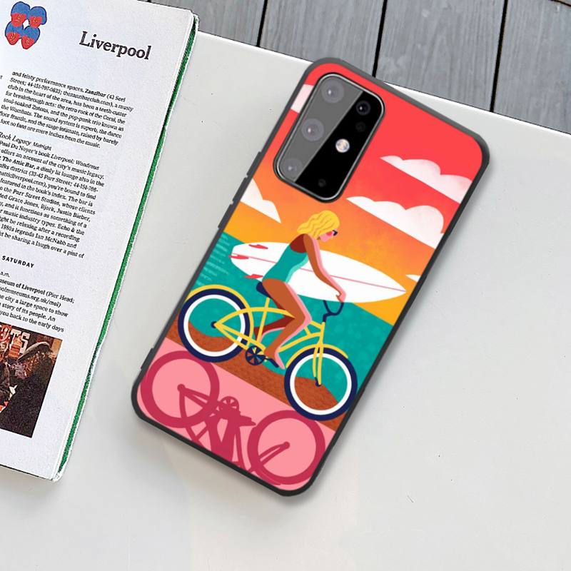 

Чехол для телефона Surfing Club для Samsung Galaxy S9 10 10E S7 8 9 Plus S20 21 30 22 plus ultra 5G, мягкие чехлы для серфинга с морскими волнами samsungS20Ultra