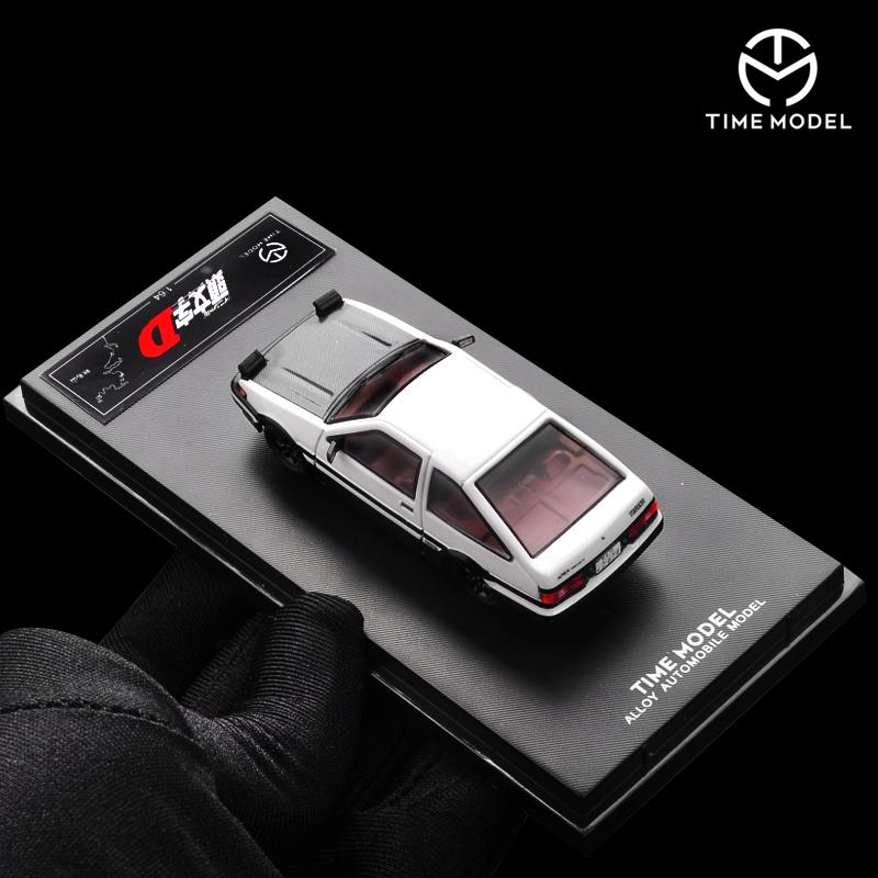 TIME MICRO 1:64 Initial D tofu Shop AE86 Model Car,Simulation Alloy Car Model for Collection& Display & Gift