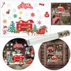 Christmas Window Stickers Colorful 2 Sheets Decorations Vergionic