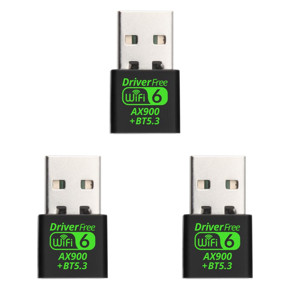 USB WiFi 6 Bluetooth-Compatible 5.3 Adapter 2in1 Dongle Dual Band 2.4/5.8GHz Mini USB WiFi Dongle USB WiFi Adapter for PC/Laptop