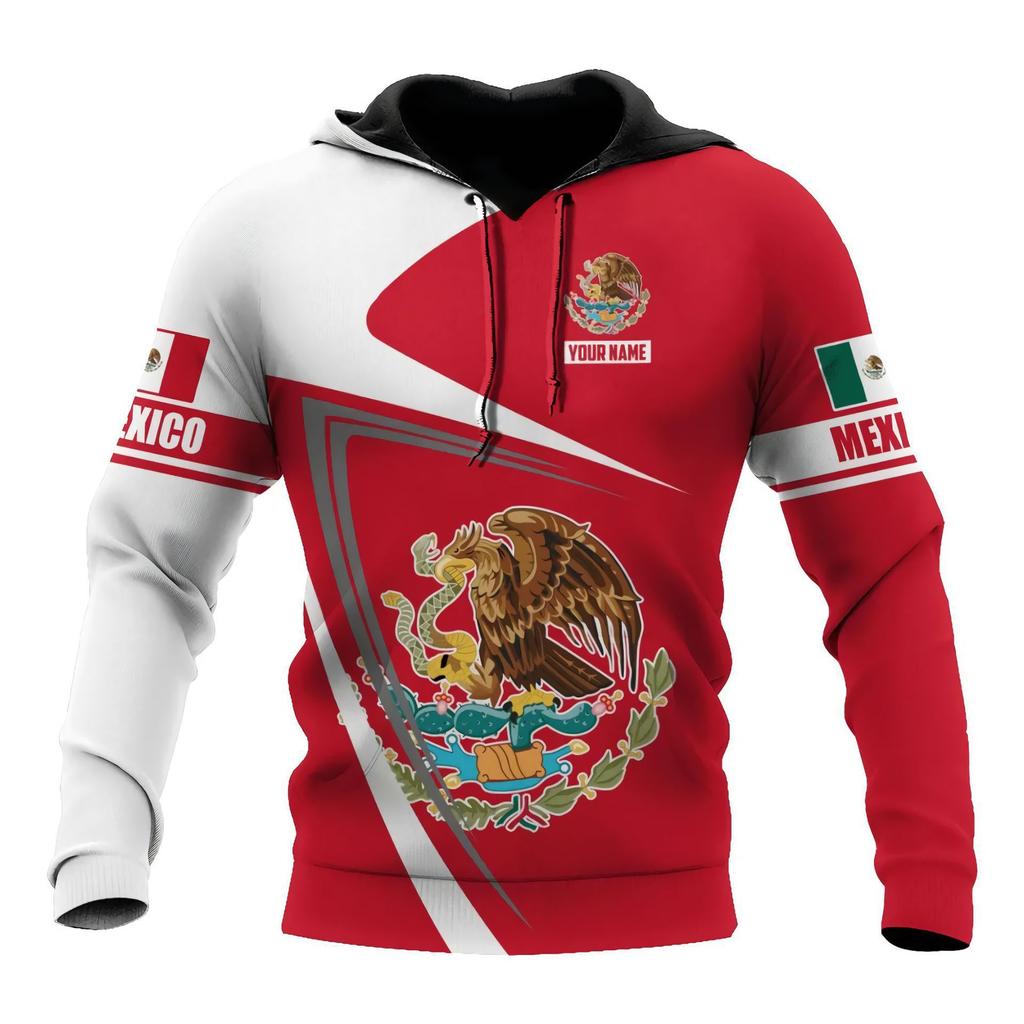 2026 European and American New Men's Sweater Mexican logo3D Digital Printing Hooded Sweater Is Sent On Behalf of Others.