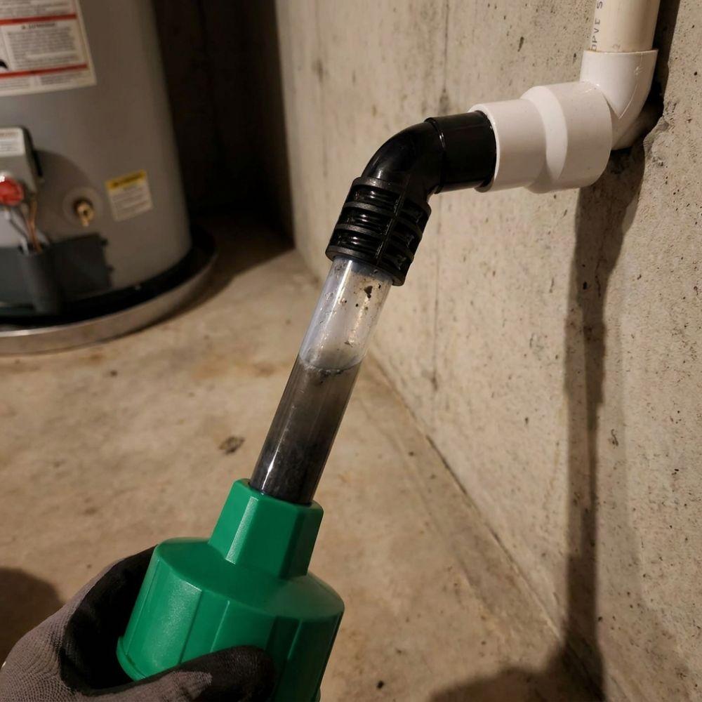 Plastic AC Condensate Drain Unclogger Clear Visible HVAC Pipe Cleaner Tool Air Conditioner