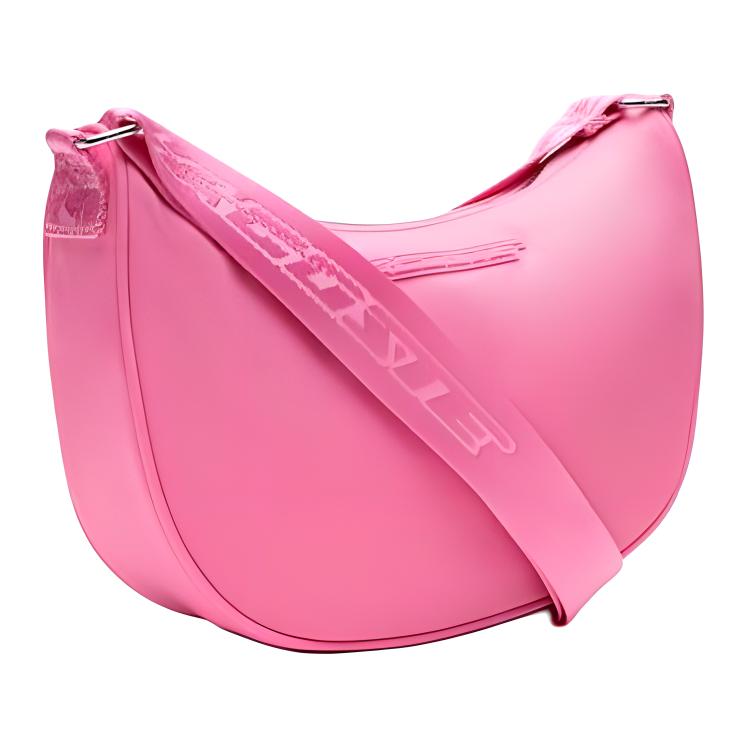 Lacoste Adjustable Shoulder Strap Fabric Crossbody Bag Small Women Bags Pink NF4176SG-M00