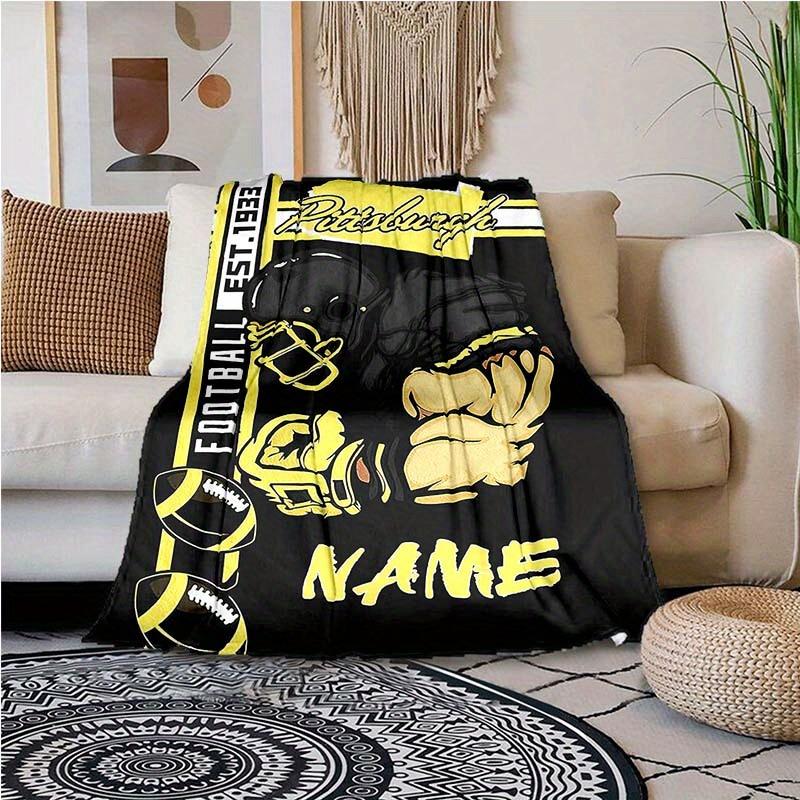Rugby Fans Customize Your Name Blanket Warm Comfortable And Soft Blankets Are Suitable For Home Chairs Office Sofas Sofas Office Camping And Gifts For