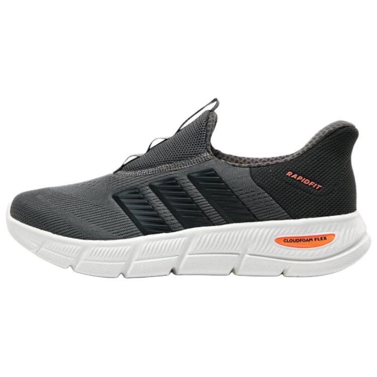 

Adidas Cloudfoam Slip Resistant, Abrasion Resistant, Breathable Low top Running Shoes Unisex Gray Black KJ5914 36
