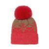 Autumn and winter new wool hat Christmas day snowflake pullover hat imitation mink knitted hat women 2025