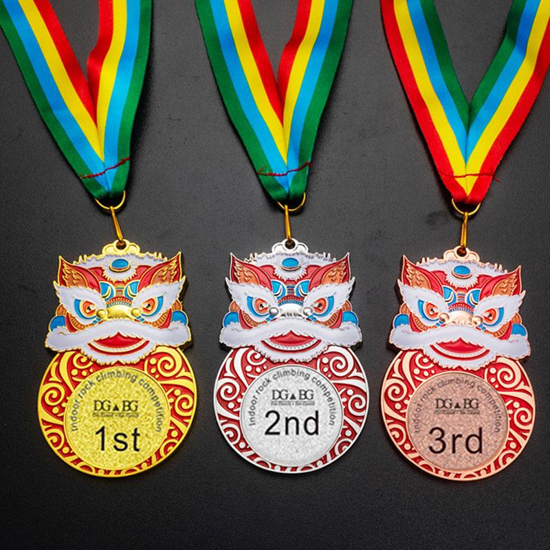 Marathon Gold Winner Award Medals With Neck Ribbon 3D Running Runner 1St 2Nd Trophy Various Sport Souvenir Prize Gift Customized