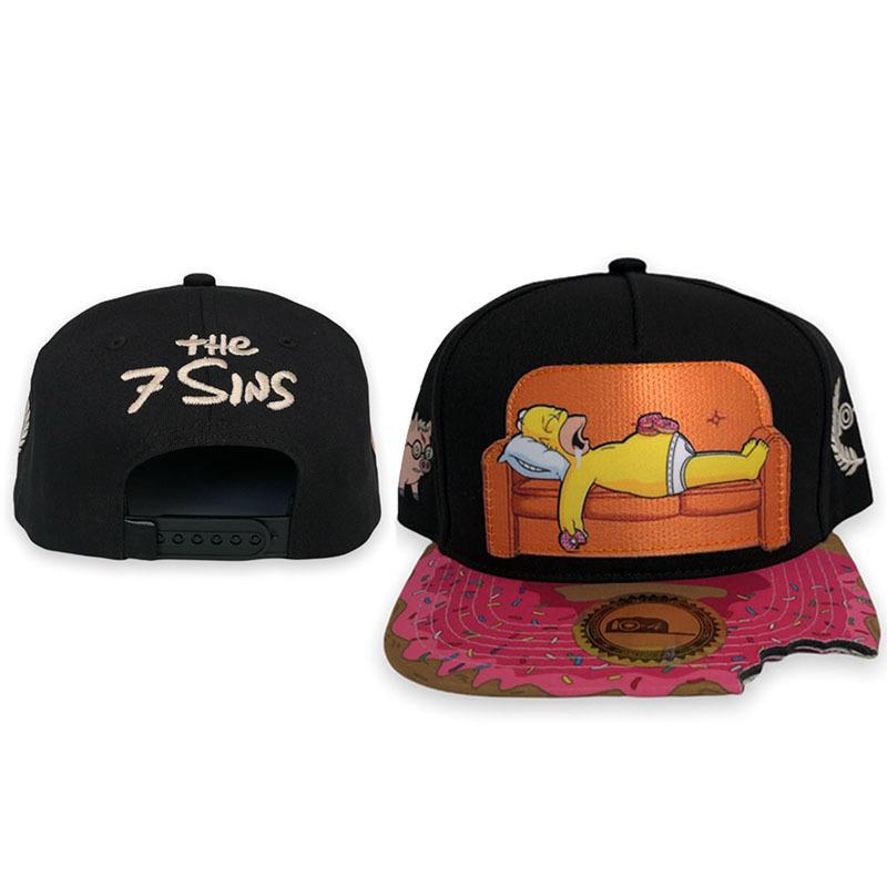 Cartoon Missing Corner Bite Fashionable Baseball Cap Adult Casual Sports Flat Edge Hat