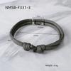GEMCHIC Women's Adjustable Colorful Rope Bracelet with 18K Titanium Steel Bar, Engravable Personalized Unisex Fashion Wristband