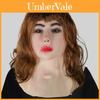 Mulher Linda de Cabelo Longo Realista Máscara de Látex Ideal Para Festas de Carnaval e Halloween
