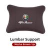 For Alfa Romeo Car Sticker Leather Car Seat Neck And Back Pillow Breathable Accessories For Alfa Romeo 159 Giulietta Giulia 147LG9 