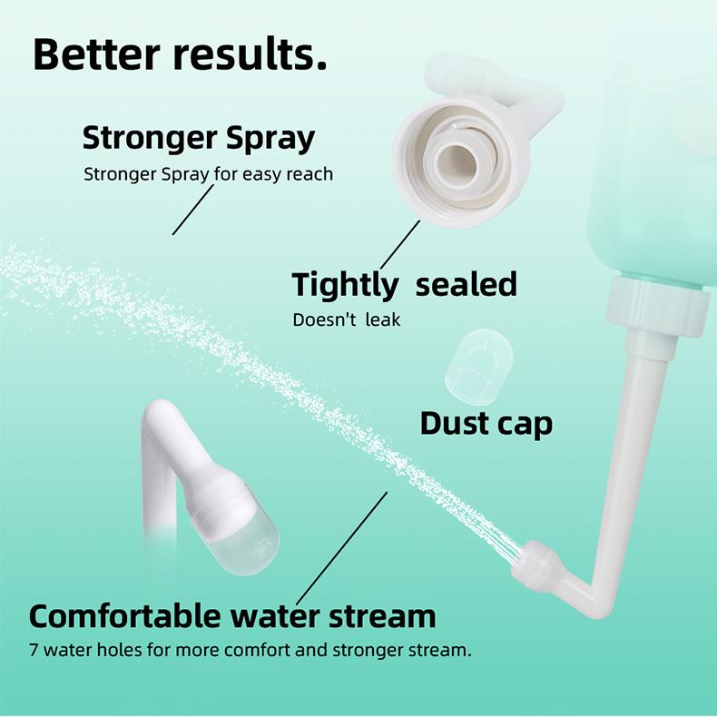 Beauty Shaped Bidet Portable Peri Bottle Plastic Bidet Sprayer Toilet Bidet