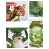 Frogs Statue Bird Feeder Resin Figurine for Garden and Terraces Outdoor Backyard Decorative Statue Bird Feeding Station