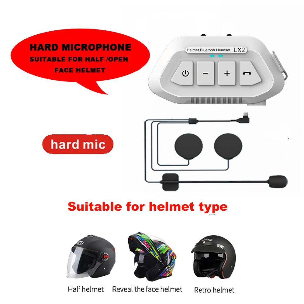 BT5.0 Motorradhelm-Headset, kabelloser Freisprechanruf, Stereo-CVC-Rauschunterdrückung, Bluetooth-Moto-Musik-Player