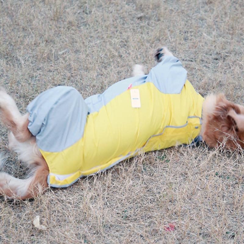 Dog Clothing In Spring, Summer, Autumn, All In One Four Legged One-piece Large Dog Pet Raincoat, Fully Wrapped Camouflage Raincoat
