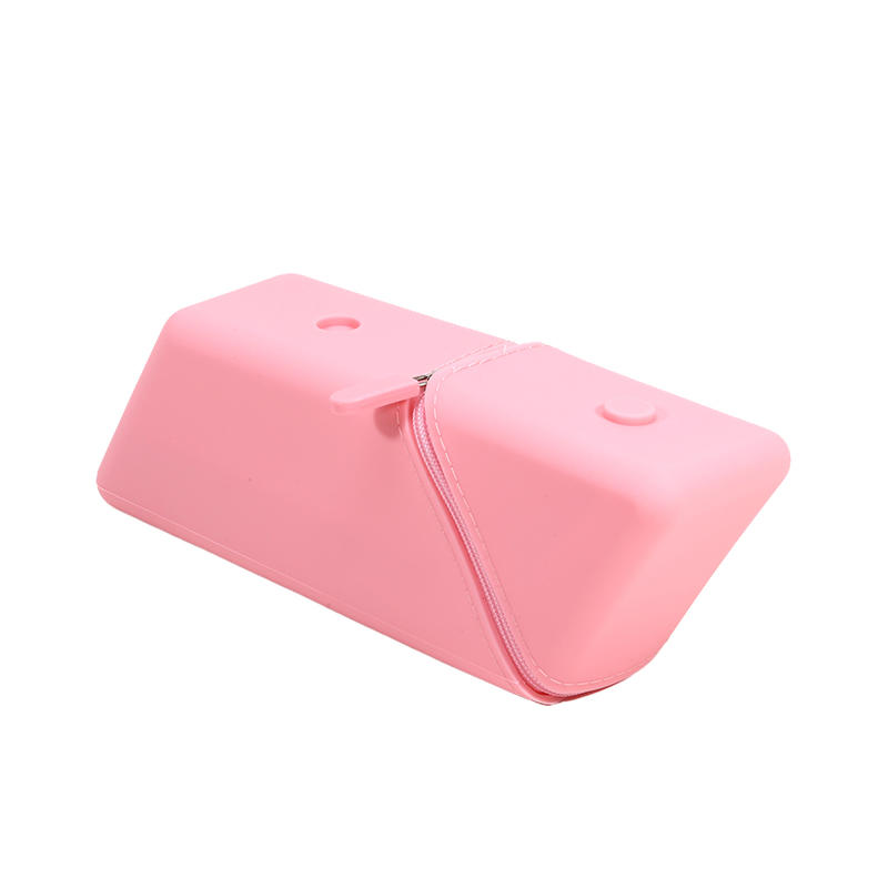 Portable Soft Silicone Pencil Case With High Aesthetic Large Capacity Vertical Silicone Pencil Case With Zipper Pocket Suitable For Desktop Use