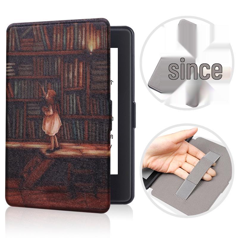 Handheld Protective Case for Kindle Paperwhite 3/2 – Slim Painted Shell with Hand Holder