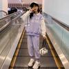 Mode de printemps pour filles: Ensemble de sport décontracté tendance bicolore pour enfants