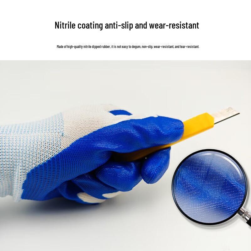 Nitrile Coated Knit Work Gloves