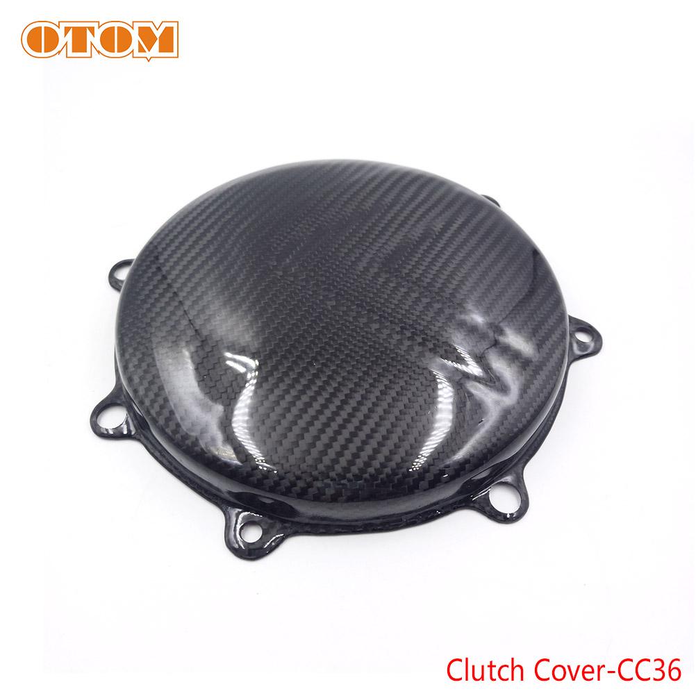 For KAWASAKI KX450 KX450X KX450SR Motorcycle Engine Case Crash Protection Carbon Fiber Clutch Cover-CC36 And Ignition Cover-Cl39
